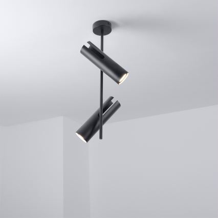 Brilagi - LED RGBW димируема лампа на тръба BRANCH 2xGU10/6,5W/230V 2700-6500K черна