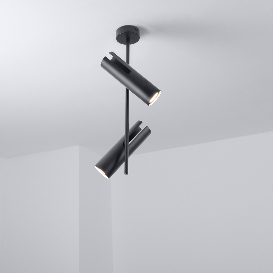 Brilagi - LED RGBW димируема лампа на тръба BRANCH 2xGU10/6,5W/230V 2700-6500K черна