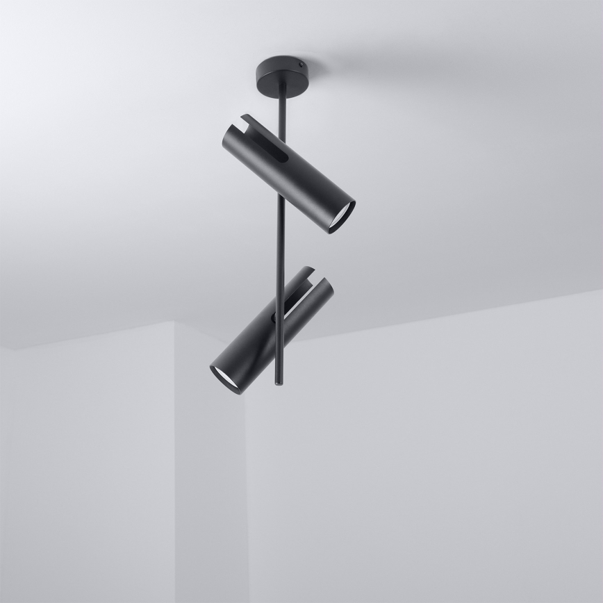 Brilagi - LED RGBW димируема лампа на тръба BRANCH 2xGU10/6,5W/230V 2700-6500K черна