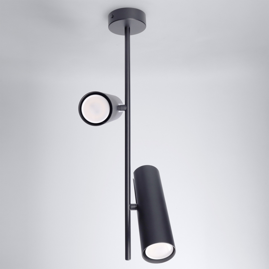 Brilagi - LED RGBW димируема лампа на тръба BRANCH 2xGU10/6,5W/230V 2700-6500K черна