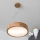 Brilagi - LED RGBW димируем полилей на кабел CARVALHO 2xE27/9W/230V 2700-6500K Wi-Fi дъб Ø 37 см