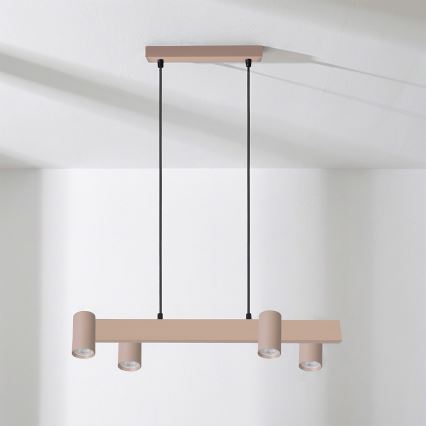 Brilagi - LED RGBW димируем полилей на кабел SELE 4xGU10/6,5W/230V 2700-6500K бежов