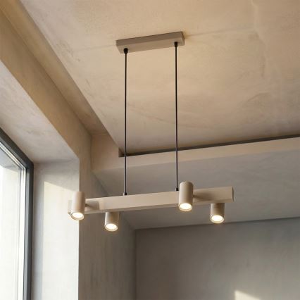 Brilagi - LED RGBW димируем полилей на кабел SELE 4xGU10/6,5W/230V 2700-6500K бежов