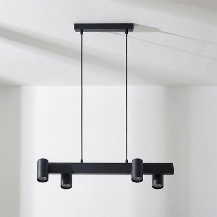 Brilagi - LED RGBW полилей с възможност за димиране на кабел SELE 4xGU10/6,5W/230V 2700-6500K черен