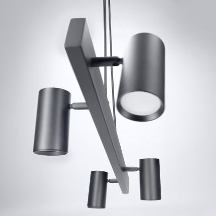 Brilagi - LED RGBW полилей с възможност за димиране на кабел SELE 4xGU10/6,5W/230V 2700-6500K черен