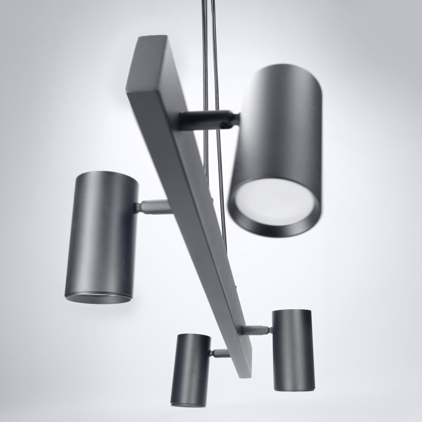 Brilagi - LED RGBW полилей с възможност за димиране на кабел SELE 4xGU10/6,5W/230V 2700-6500K черен