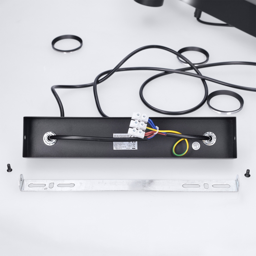 Brilagi - LED RGBW полилей с възможност за димиране на кабел SELE 4xGU10/6,5W/230V 2700-6500K черен