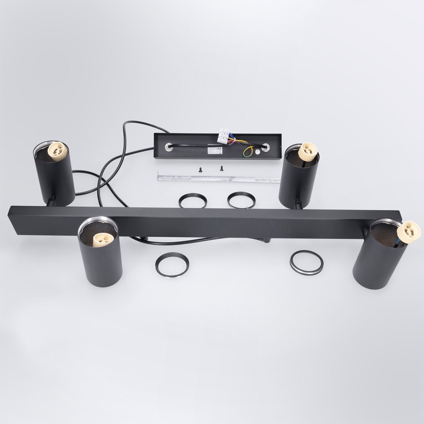 Brilagi - LED RGBW полилей с възможност за димиране на кабел SELE 4xGU10/6,5W/230V 2700-6500K черен