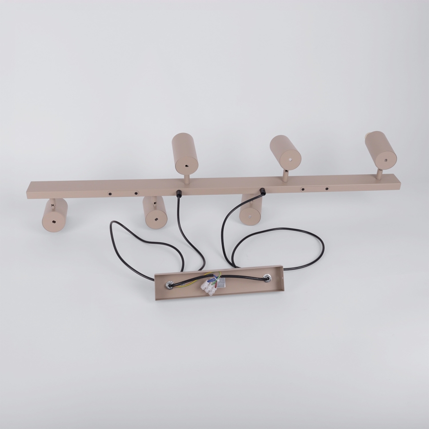 Brilagi - LED RGBW димируем полилей на кабел SELE 6xGU10/6,5W/230V 2700-6500K бежов + дистанционно управление