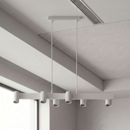 Brilagi - LED RGBW Димируем полилей на кабел SELE 6xGU10/6,5W/230V 2700-6500K бял + дистанционно управление