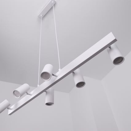 Brilagi - LED RGBW Димируем полилей на кабел SELE 6xGU10/6,5W/230V 2700-6500K бял + дистанционно управление