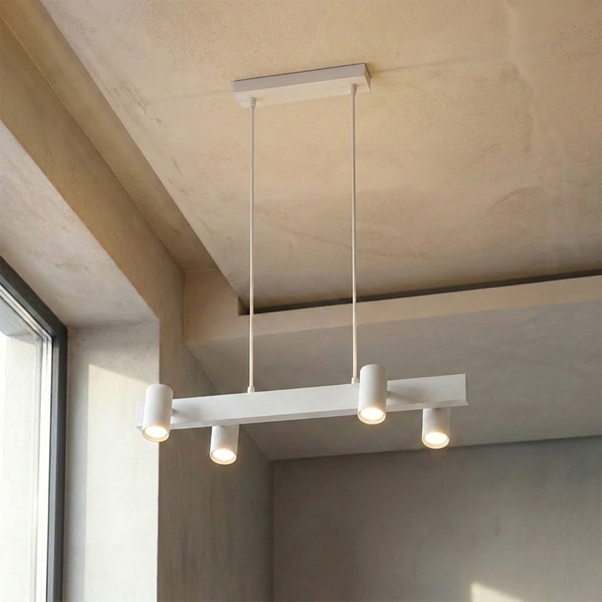 Brilagi - LED RGBW полилей с регулируема яркост на кабел SELE 4xGU10/6,5W/230V 2700-6500K бял