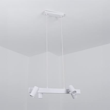 Brilagi - LED RGBW полилей с регулируема яркост на кабел SELE 4xGU10/6,5W/230V 2700-6500K бял