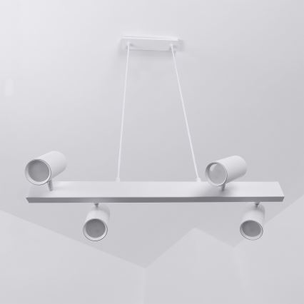 Brilagi - LED RGBW полилей с регулируема яркост на кабел SELE 4xGU10/6,5W/230V 2700-6500K бял