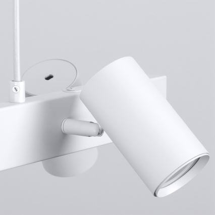 Brilagi - LED RGBW полилей с регулируема яркост на кабел SELE 4xGU10/6,5W/230V 2700-6500K бял