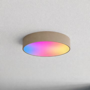 Brilagi - LED RGBW димируем таванен плафон CLARE 3xE27/9W/230V 2700-6500K Ø 40 см Wi-Fi бежов