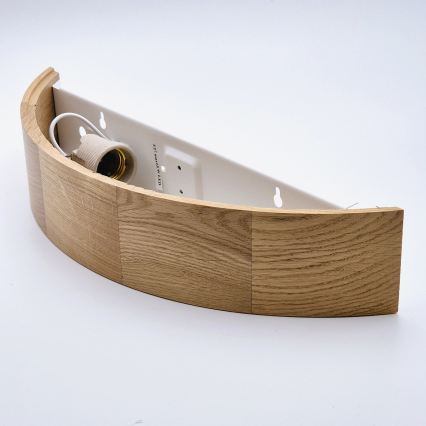 Brilagi - LED RGBW димируемо настенно осветително тяло CARVALHO 1xE27/15W/230V 2700-6500K Wi-Fi дъб