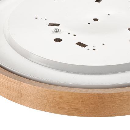 Brilagi - LED RGBW димируема плафониера CARVALHO 3xE27/15W/230V 2700-6500K Wi-Fi дъб Ø 47,5 см