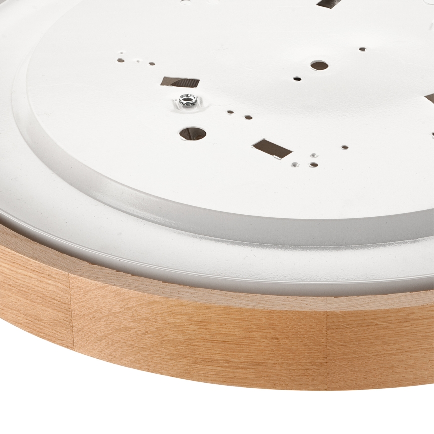 Brilagi - LED RGBW димируема плафониера CARVALHO 3xE27/9W/230V 2700-6500K Wi-Fi дъб Ø 47,5 см