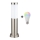 Brilagi - LED RGBW димируема външна лампа 1xE27/9W/230V 2700-6500K IP44 40 cm матов хром