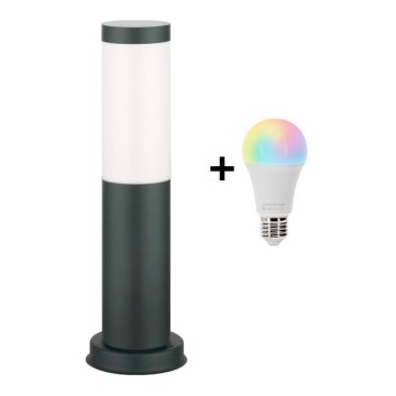 Brilagi - LED RGBW димируема външна лампа 1xE27/9W/230V 2700-6500K IP44 40 см антрацит