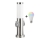 Brilagi - LED RGBW димируема външна лампа с 2 контакта и 1xE27/9W/230V 2700-6500K IP44 40 cm матов хром