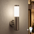 BRILAGI - LED RGBW димируема външна стенна лампа ELIA 1xE27/6,5W/230V 2700-6500K IP44 Wi-Fi матов хром