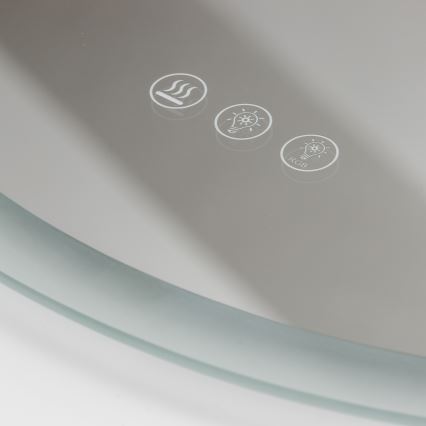 Brilagi - LED RGBW отопляемо огледало за баня CLARA PRO LED/18,5W/230V Ø 60 cm IP44 CRI 90 с димиране + CCT