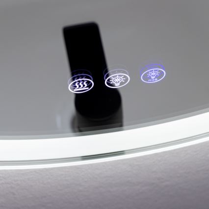 Brilagi - LED RGBW подгряващо огледало за баня AVA PRO LED/18W/230V Ø 60 cm IP44 CRI 90 димируемо + CCT