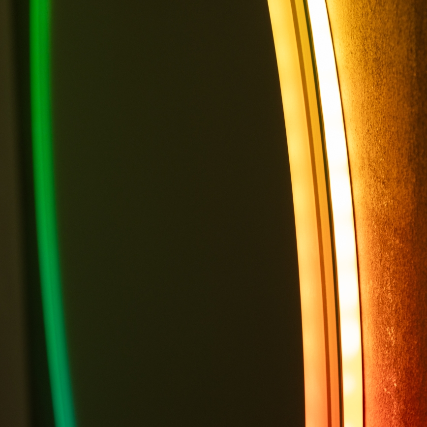 Brilagi - LED RGBW подгряващо огледало за баня AVA PRO LED/18W/230V Ø 60 cm IP44 CRI 90 димируемо + CCT