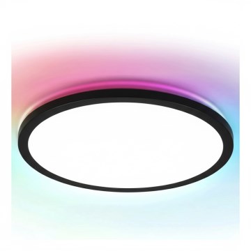 Brilagi - LED RGBW димируемо осветително тяло за таван VIBE LED/24W/230V 3000-6500K черно + дистанционно управление