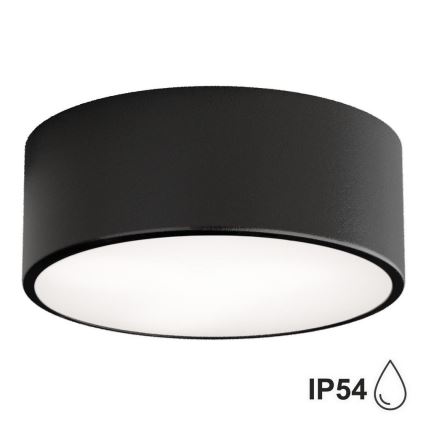 Brilagi - LED RGBW димируемо таванно осветително тяло за баня CLARE 1xE27/9W/230V 2700-6500K диаметър 20 см IP54 Wi-Fi черно