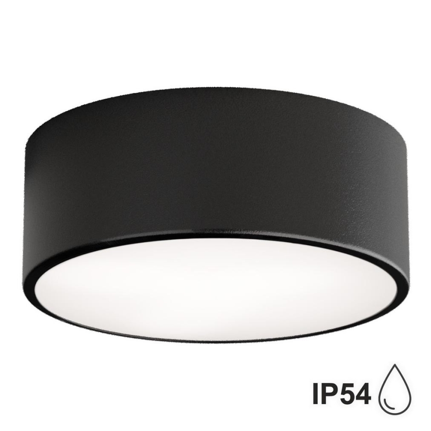 Brilagi - LED RGBW димируемо таванно осветително тяло за баня CLARE 1xE27/9W/230V 2700-6500K диаметър 20 см IP54 Wi-Fi черно