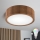 Brilagi - LED RGBW димируемо таванно осветително тяло CARVALHO 1xE27/9W/230V 2700-6500K Wi-Fi дъб Ø 27,5 см