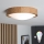 Brilagi - LED RGBW димируемо таванно осветително тяло CARVALHO SLIM 1xE27/9W/230V 2700-6500K Wi-Fi дъб Ø 27 см