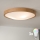 Brilagi - LED RGBW димируемо таванно осветително тяло CARVALHO SLIM 3xE27/9W/230V 2700-6500K Wi-Fi, цвят дъб, диаметър 47 см
