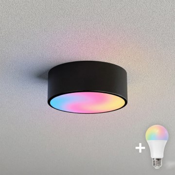BRILAGI - LED RGBW димируемо таванно осветително тяло CLARE 1xE27/12W/230V 2700-6500K диаметър 20 см черно