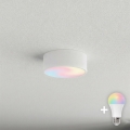 BRILAGI - LED RGBW димируемо таванно осветително тяло CLARE 1xE27/12W/230V 2700-6500K Ø 20 см бяло