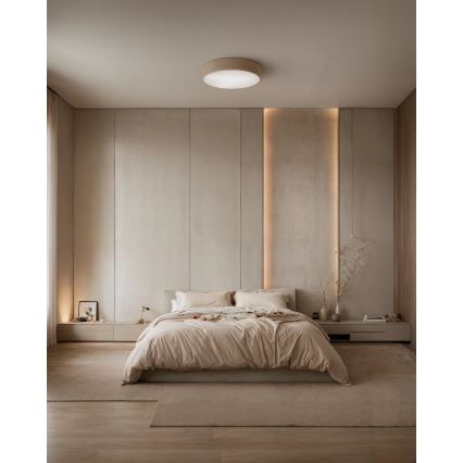 Brilagi - LED RGBW димируемо таванно осветително тяло CLARE 4xE27/9W/230V 2700–6500K Ø 50 см Wi-Fi бежово