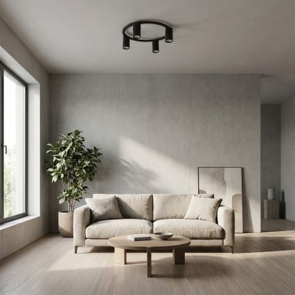 Brilagi - LED RGBW димируемо таванно осветително тяло SELE 4xGU10/6,5W/230V 2700-6500K черно