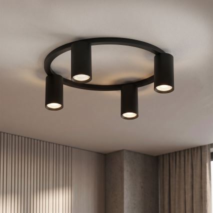 Brilagi - LED RGBW димируемо таванно осветително тяло SELE 4xGU10/6,5W/230V 2700-6500K черно