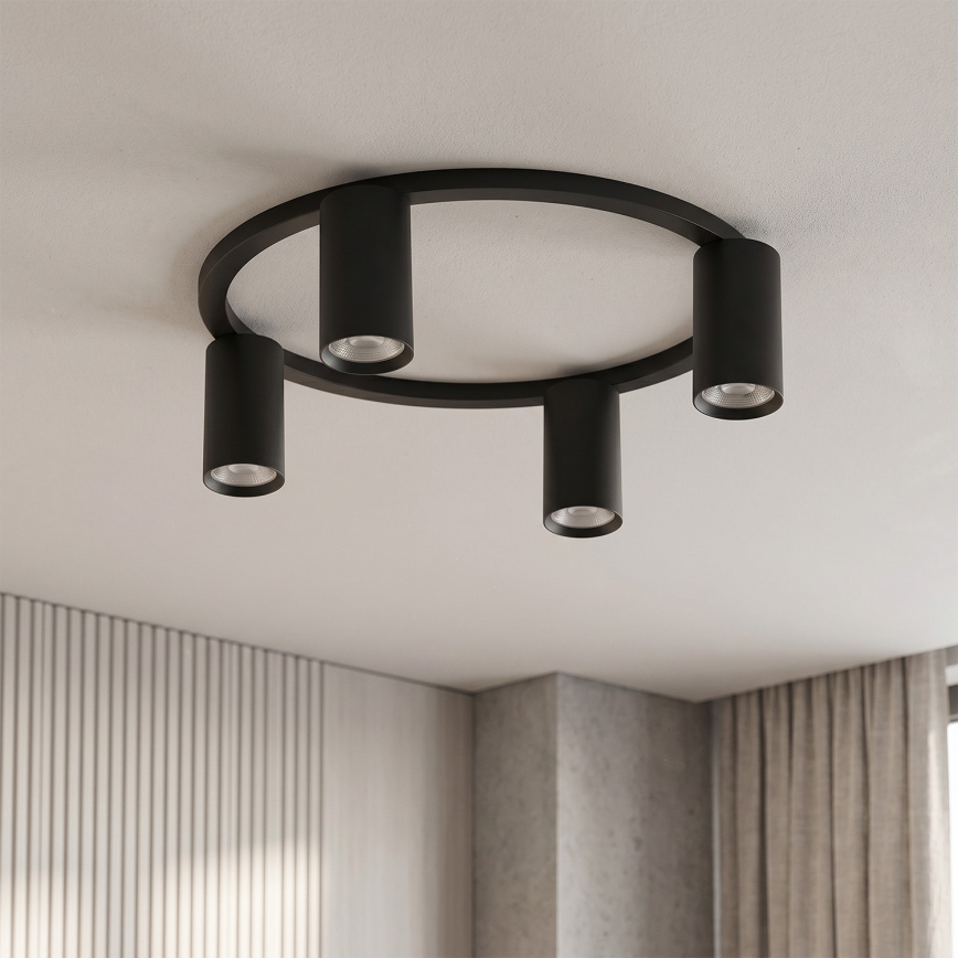 Brilagi - LED RGBW димируемо таванно осветително тяло SELE 4xGU10/6,5W/230V 2700-6500K черно