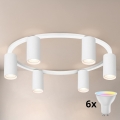 Brilagi - LED RGBW Димируемо таванно осветително тяло SELE 6xGU10/6,5W/230V 2700-6500K бяло + дистанционно управление