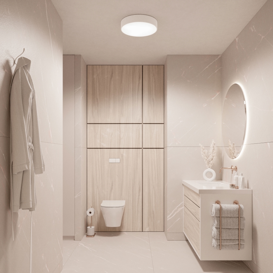 BRILAGI - LED RGBW димируемо таванно осветително тяло за баня CLARE 2xE27/12W/230V 2700-6500K Ø 30 cm IP54 бяло