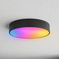 Brilagi - LED RGBW димируемо таванно осветително тяло за баня CLARE 3xE27/9W/230V 2700-6500K Ø 40 см IP54 Wi-Fi черно