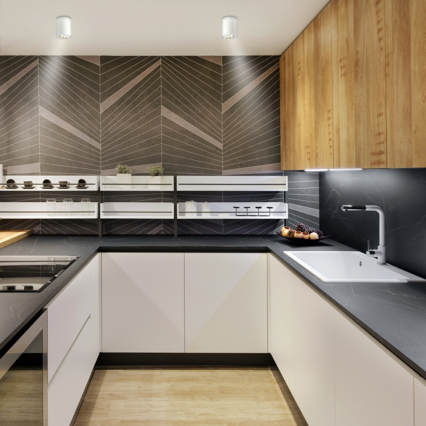 Brilagi - LED RGBW димируемо точково осветително тяло MIA 1xGU10/30W/230V 2700–6500K Wi-Fi 100x80 мм бяло