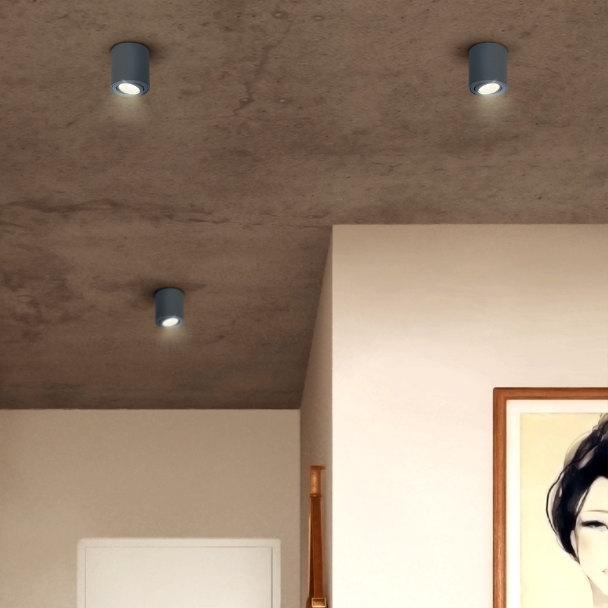 Brilagi - LED RGBW димируемо точково осветително тяло MIA 1xGU10/30W/230V 2700-6500K Wi-Fi 84x80 mm антрацит