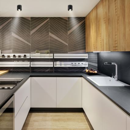 Brilagi - MIA LED RGBW димируема точкова лампа 1xGU10/30W/230V 3000K Wi-Fi 84x80 мм черна