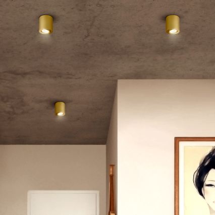Brilagi - LED RGBW димируемо точково осветително тяло MIA 1xGU10/4,8W/230V 3000K 84x80 mm златисто + дистанционно управление