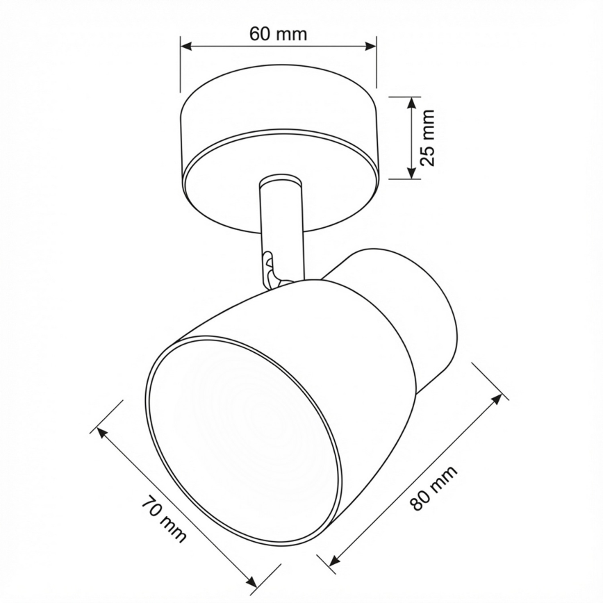 Brilagi - LED RGBW димируемо точково осветително тяло NUGGET 1xGU10/4,8W/230V черно/златно